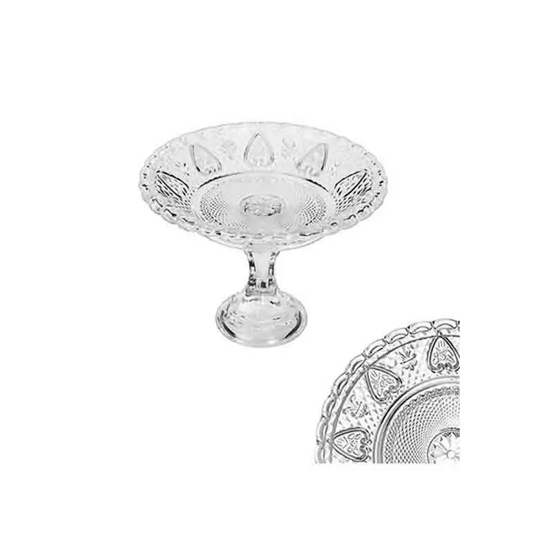 Piatto in vetro da torta alzatina Amberes 16 cm 106201