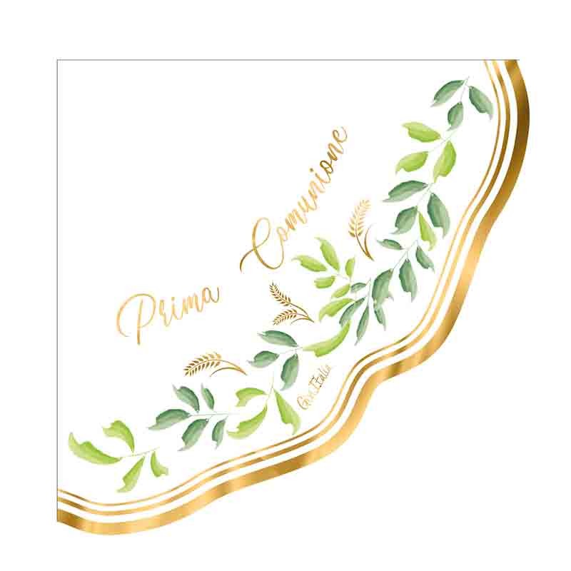 PAW - Tovaglioli Di Carta Colorati - Airlaid (40 X 40 Cm) I 50 Pezzi I Perfetto Per La Comunione, La Cresima E Il Battesimo I Tovaglioli Stoffa I Decorazioni Da Tavola