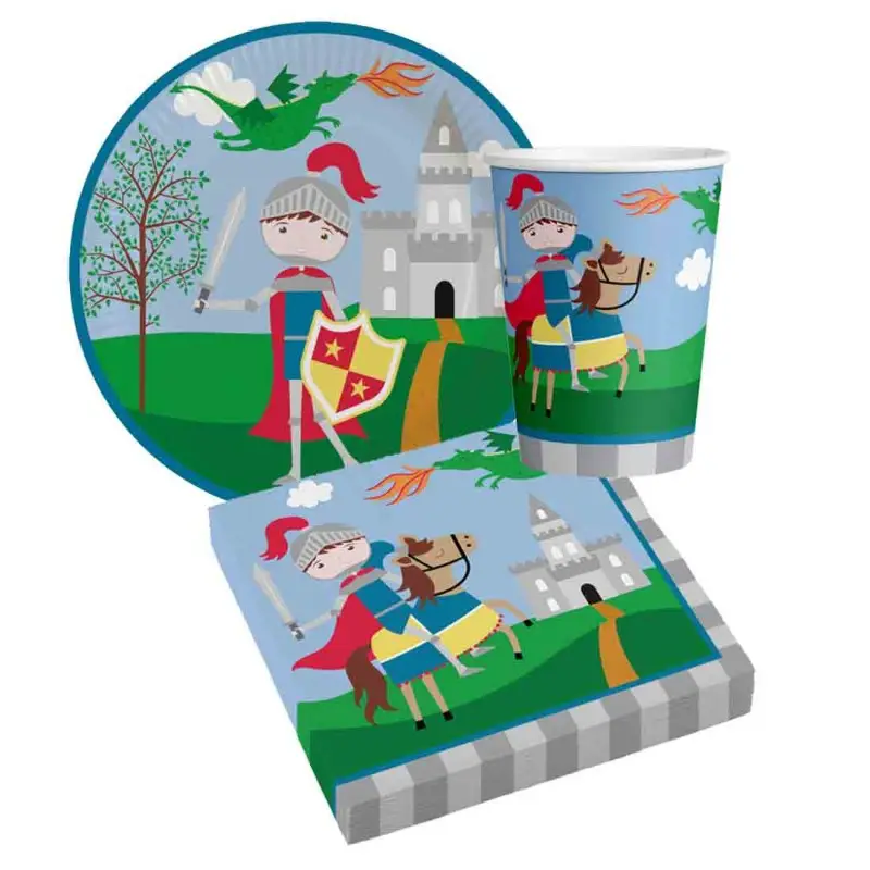 kit 16 persone Princess & Knight principessa e cavaliere
