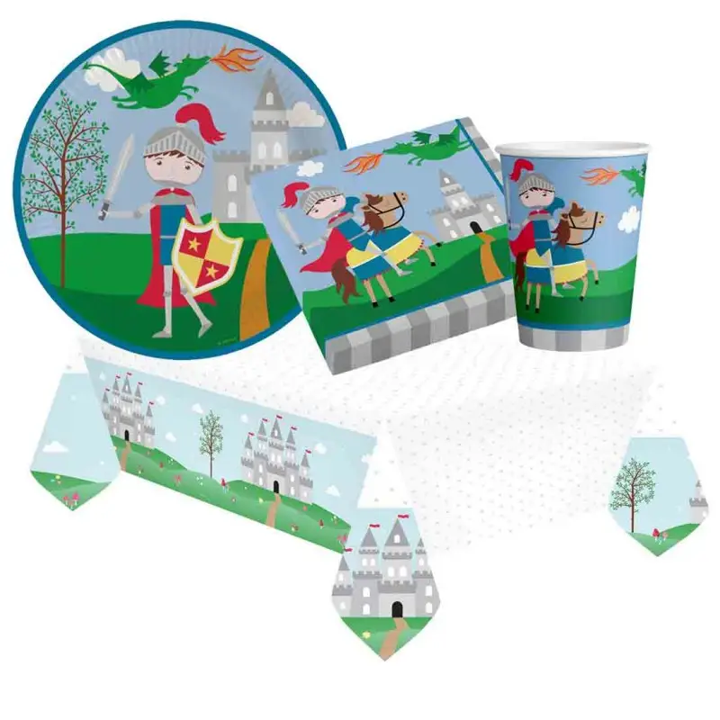 kit 32 persone Princess & Knight principessa e cavaliere