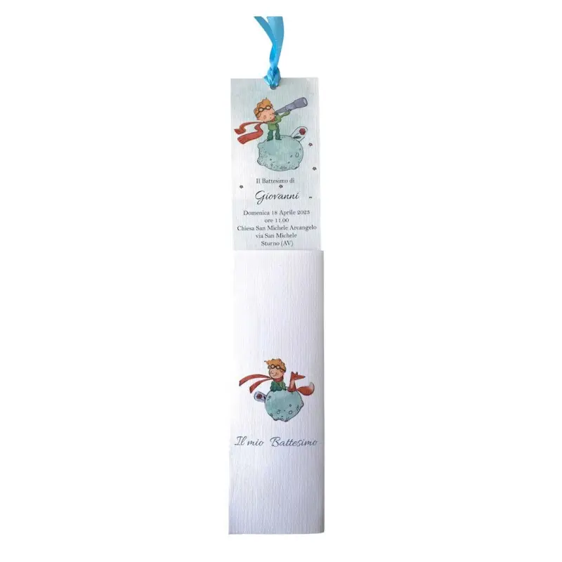 Inviti Segnalibro Piccolo Principe new Personalizzabili - 20 pz