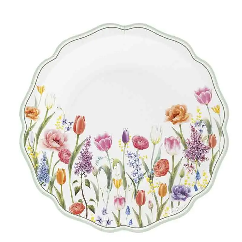 8 piatti new liberty champ fleuri cm 27 64365