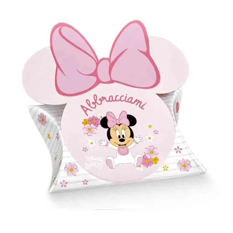scatolina porta confetti bustina Minnie baby 70 x 70 x 20 mm 68237
