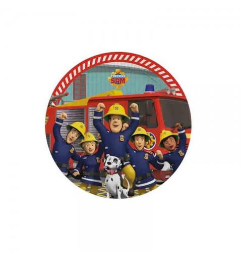 KIT N.65 SAM IL POMPIERE NEW – ARTICOLI TAVOLA PER 8 BAMBINI