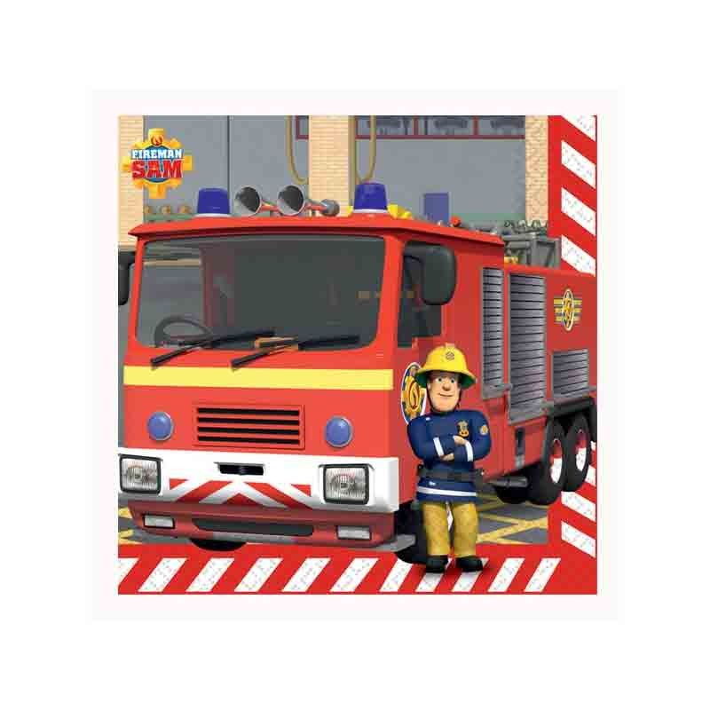 KIT N.65 SAM IL POMPIERE NEW – ARTICOLI TAVOLA PER 8 BAMBINI