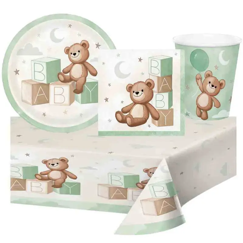 Kit 40 persone battesimo Teddy Bear