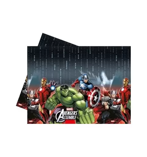 KIT N4 COORDINATO TAVOLA CAPITAN AMERICA + 100 PALLONCINI