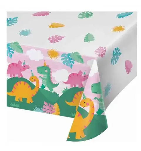 kit 8 persone girl dino party coordinato dinosauro