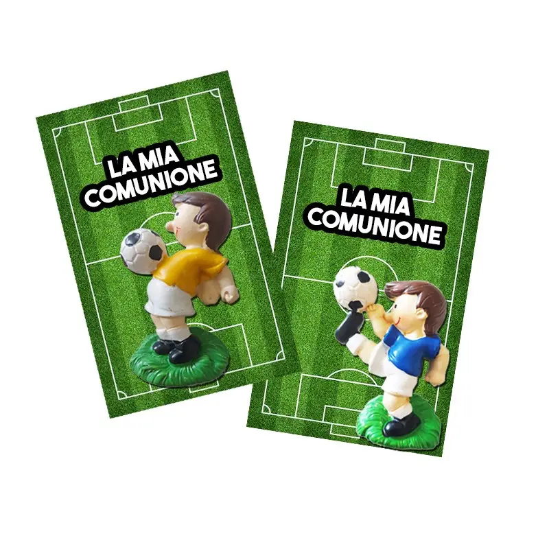Segnaposto prima comunione calcio con magneti calciatore - 12 Pz