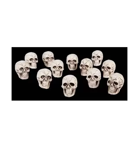 TESCHIO CON MANDIBOLA BEIGE APRIBILE HALLOWEEN 22 CM