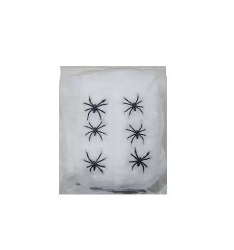 RAGNATELA CON 4 RAGNI FINTI HALLOWEEN 