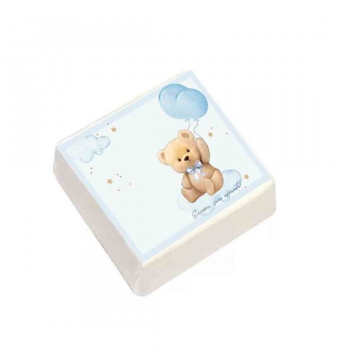 Marshmallow nascita teddy celeste – 20 Quadratini
