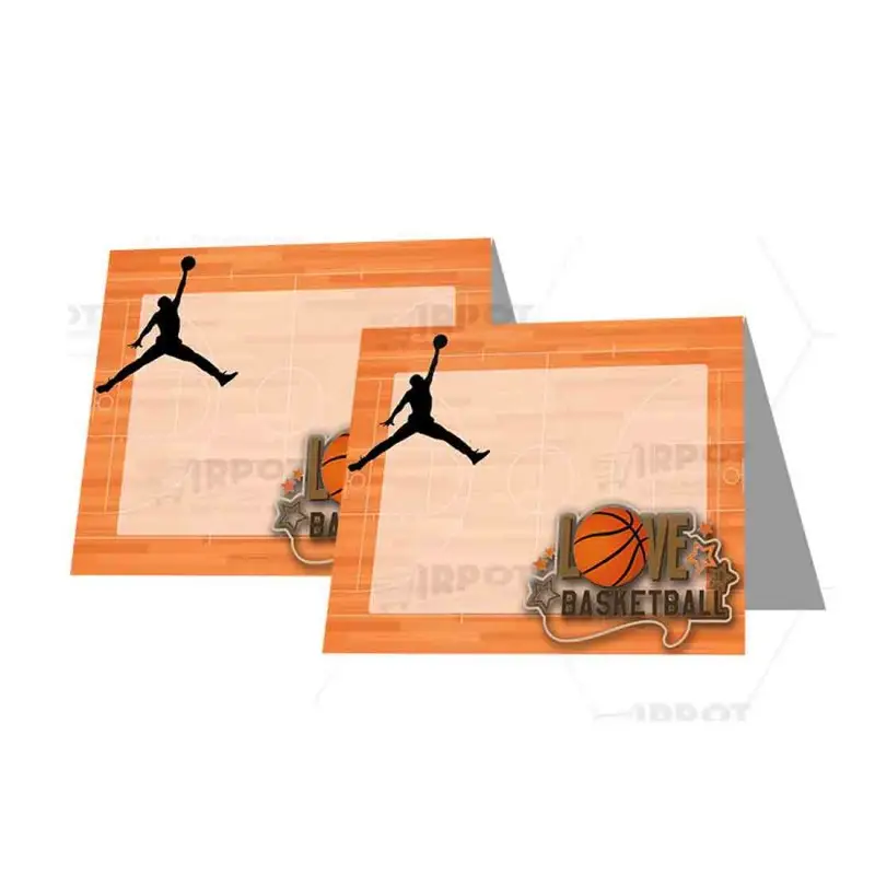 Targhetta Segnaposto Basket - 9 pz