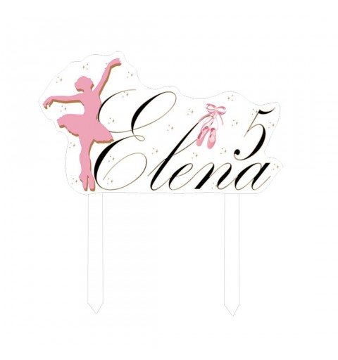 Cake Topper Danza / Ballerina Personalizzabile in plexiglass