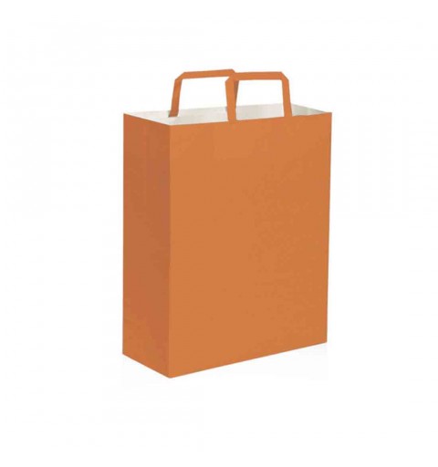 Busta shopper arancione 19 x 24 x 7 cm - 20 pz