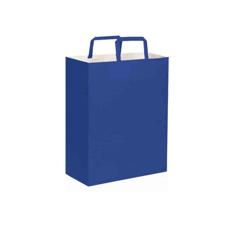 busta shopper basic 19 x 7 x 24 cm blu PG065BL