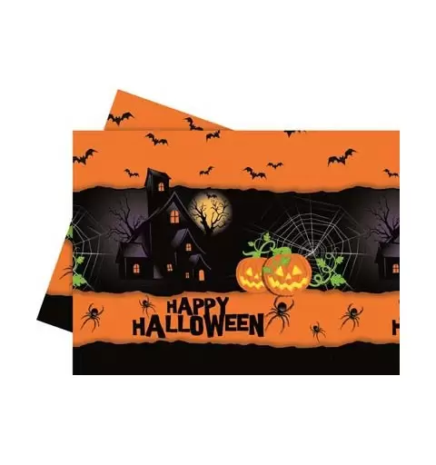 KIT N3 - ADDOBBI  HALLOWEEN  - SET TAVOLA FESTA PARTY RAGNI ZUCCA