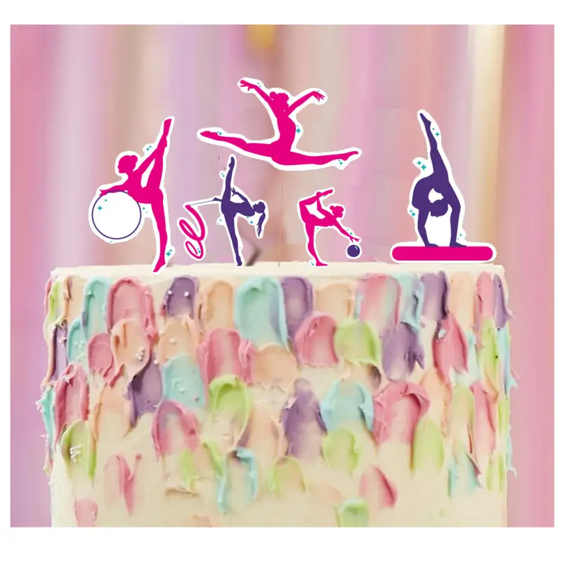 Picks Torta Ginnastica Artistica Cake Topper - 5pz