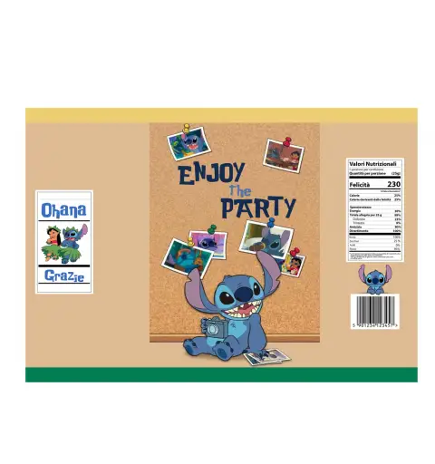 Patatine Stitch Personalizzate - 20 pz