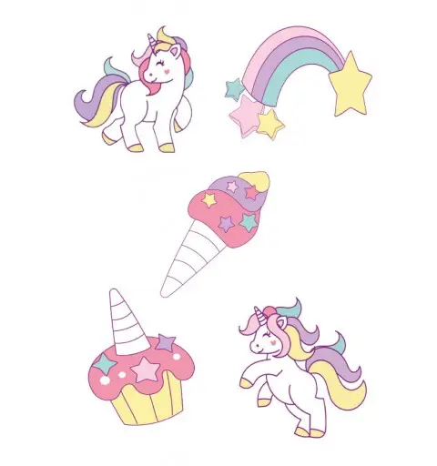 Picks Torta Unicorno Cake Topper - 5pz