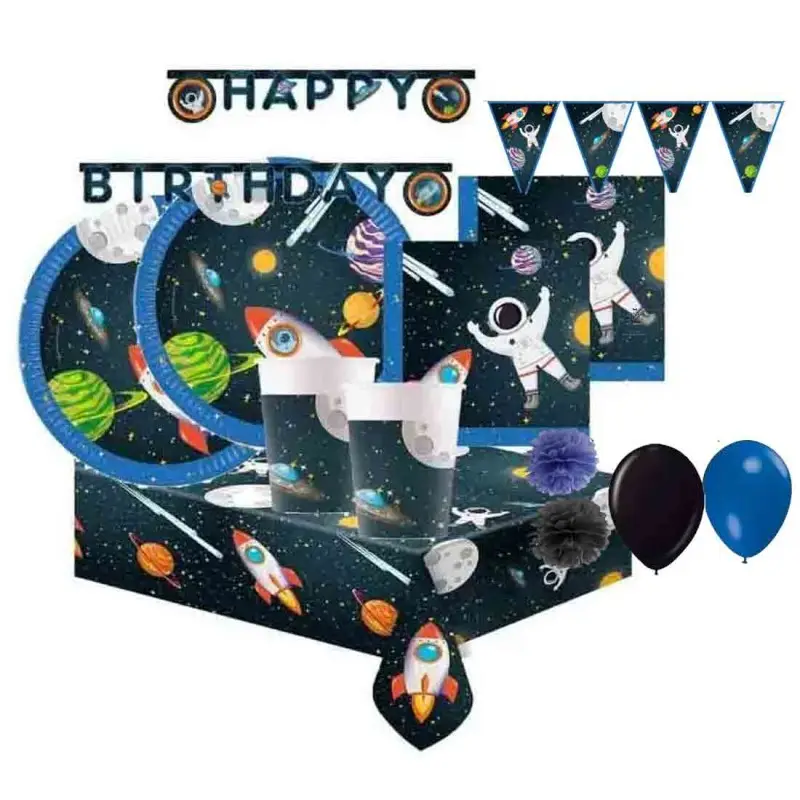 Kit 32 persone space partuy rocket space