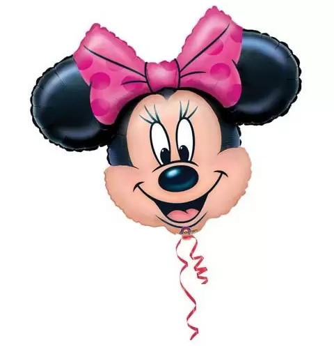 2 PALLONI FOIL MINNIE + 1 NUMERO MYLAR COLORATO + 100 PALLONCINI FUCSIA A50 