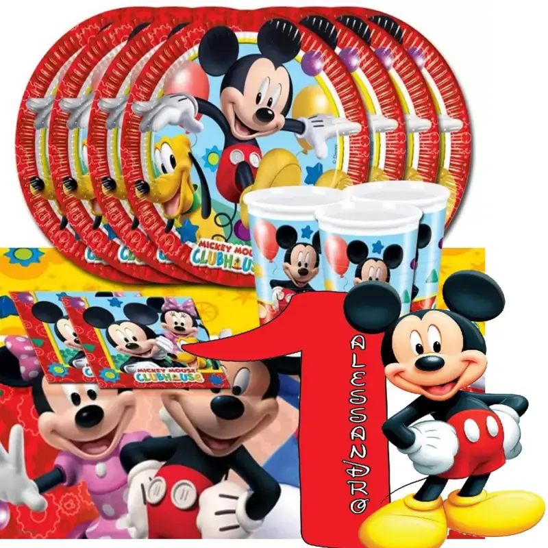 Kit n 81 Addobbi Topolino con sagoma polistirolo personalizzabile
