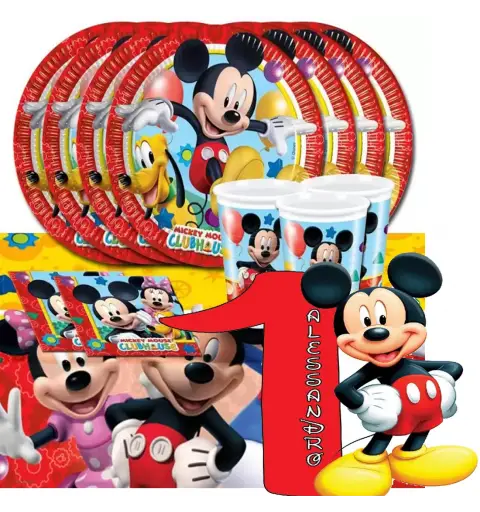 Kit n 81 Addobbi Topolino con sagoma polistirolo personalizzabile