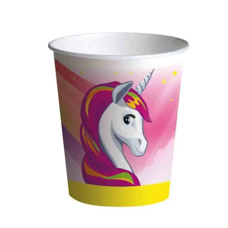 8 bicchieri bio unicorno 250 ml 24122