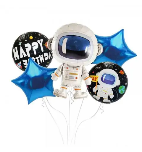 set Palloncini foil spazio 5 pz BZ-HKOS