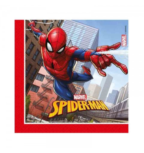 KIT N20 170 PZ COMPLEANNO BAMBINO SPIDERMAN + 50 PALLONCINI PUNCH BALL