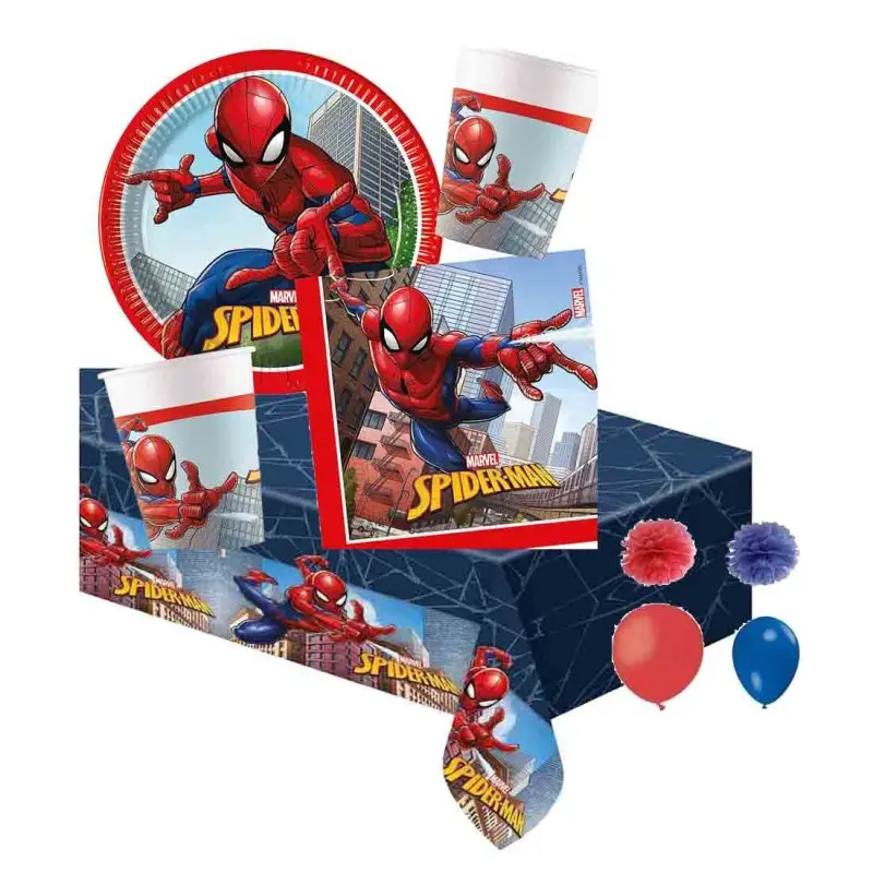 KIT N.49 SPIDERMAN - SET TAVOLA UOMO RAGNO