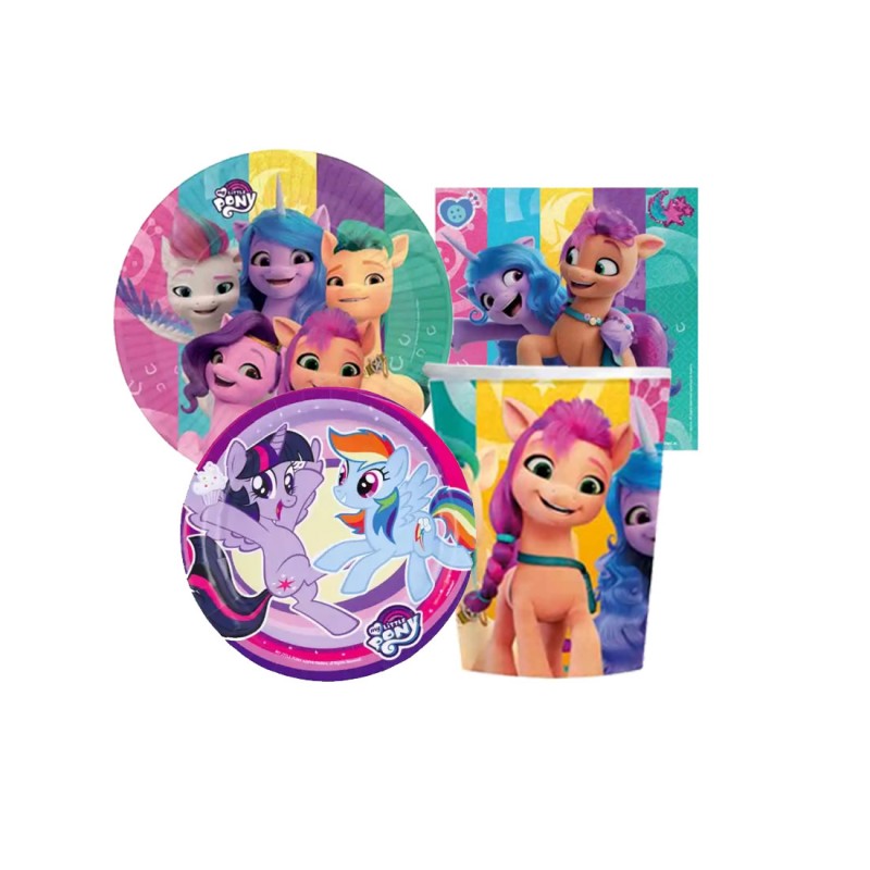 KIT N.47 MY LITTLE PONY - ACCESSORI PER COMPLEANNO SPECIALE