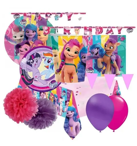 KIT N.66 MY LITTLE PONY – COORDINATO TAVOLA PER 8