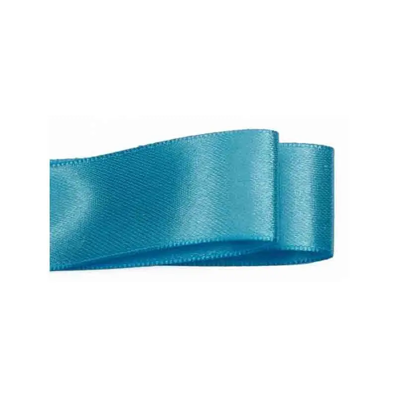 Nastro raso turchese mm 25 x 50 metri DRB25-SR020