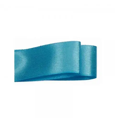 Nastro raso turchese mm 25 x 50 metri DRB25-SR020