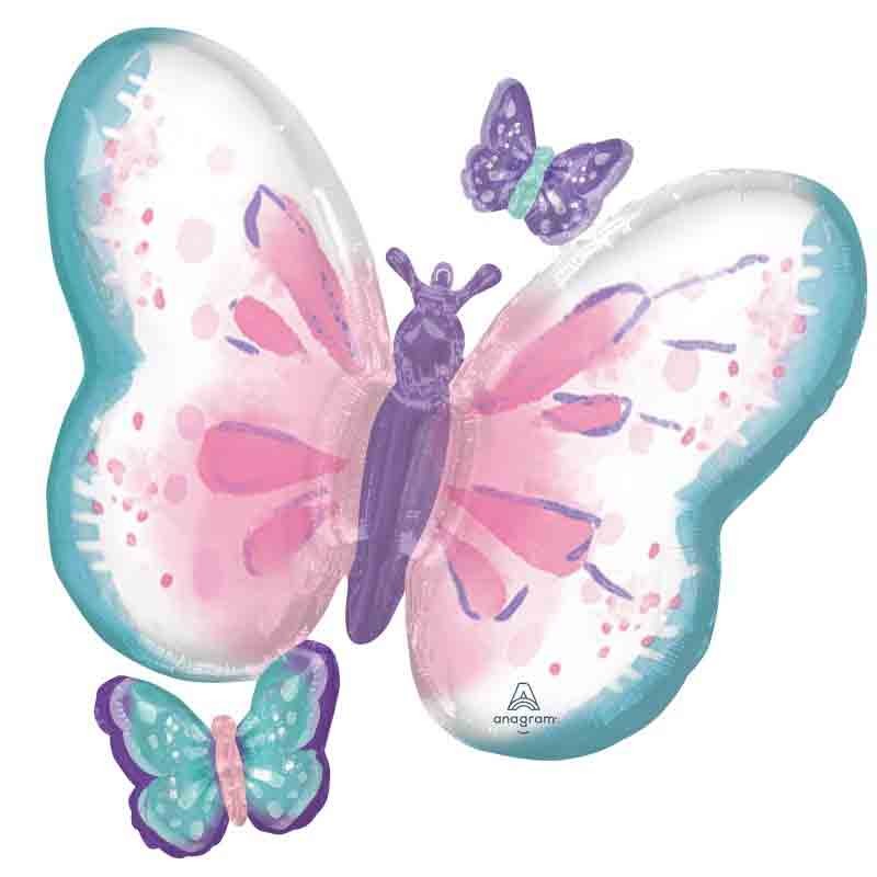 Palloncino 73cm x 71cm (29 x 28)  Super Shape Farfalla Flutter Butterfly 4288775