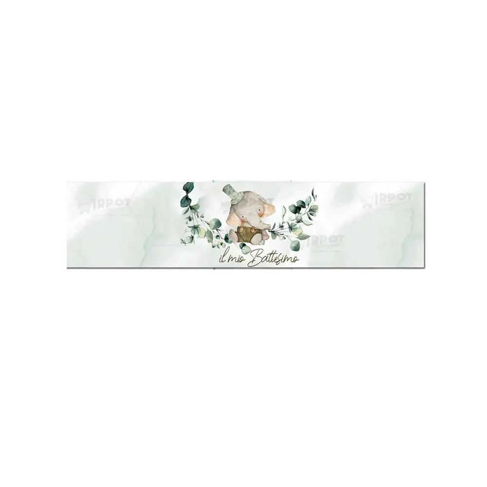 Fascette Adesive Battesimo Elefantino Green - 12pz