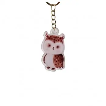 Portachiavi in Plexiglass Animaletti del Bosco  - 1 pz ( mod. assortiti e casuali)