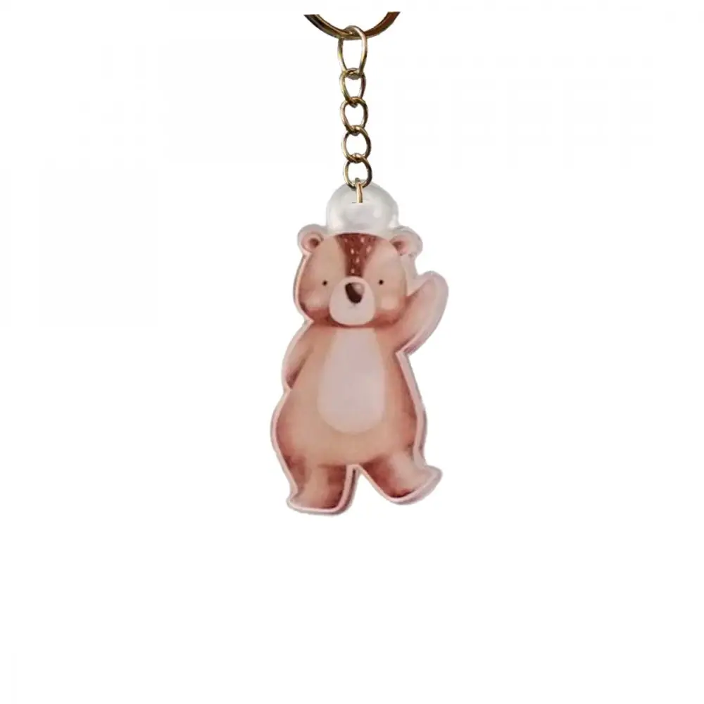Portachiavi in Plexiglass Animaletti del Bosco  - 1 pz ( mod. assortiti e casuali)