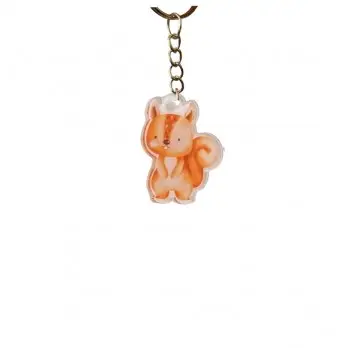 Portachiavi in Plexiglass Animaletti del Bosco  - 1 pz ( mod. assortiti e casuali)