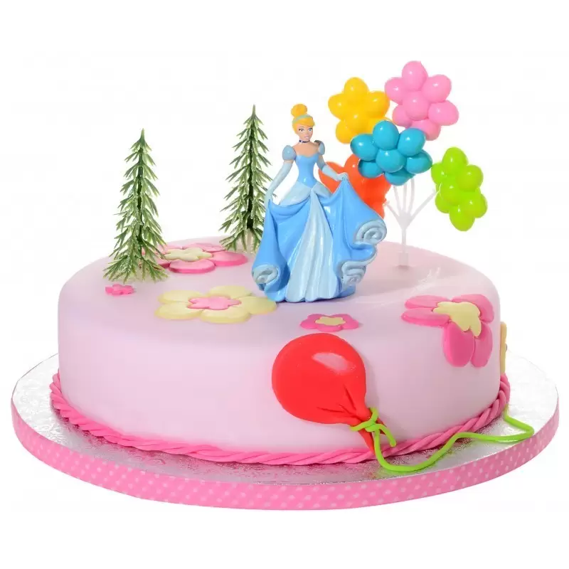 21910 KIT DECORAZIONE TORTA CENERENTOLA PRINCIPESSA CAKE DESIGN TORTA BIMBA 