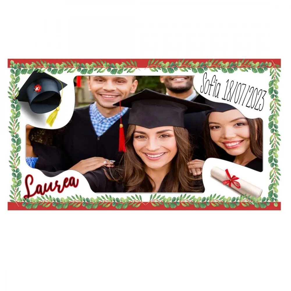 Cornice per Selfie Laurea Personalizzabile in polistirolo 3D
