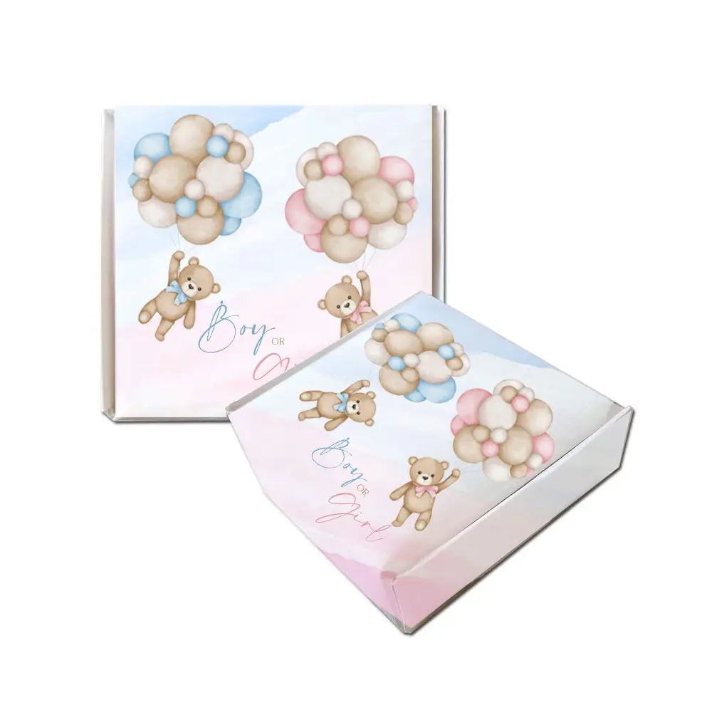 Scatolina portaconfetti Mattonella Teddy Boy or Girl - 50 pz