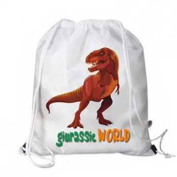Sacca Zaino in Nylon Dinosauri Jurassic Personalizzabile - 5pz