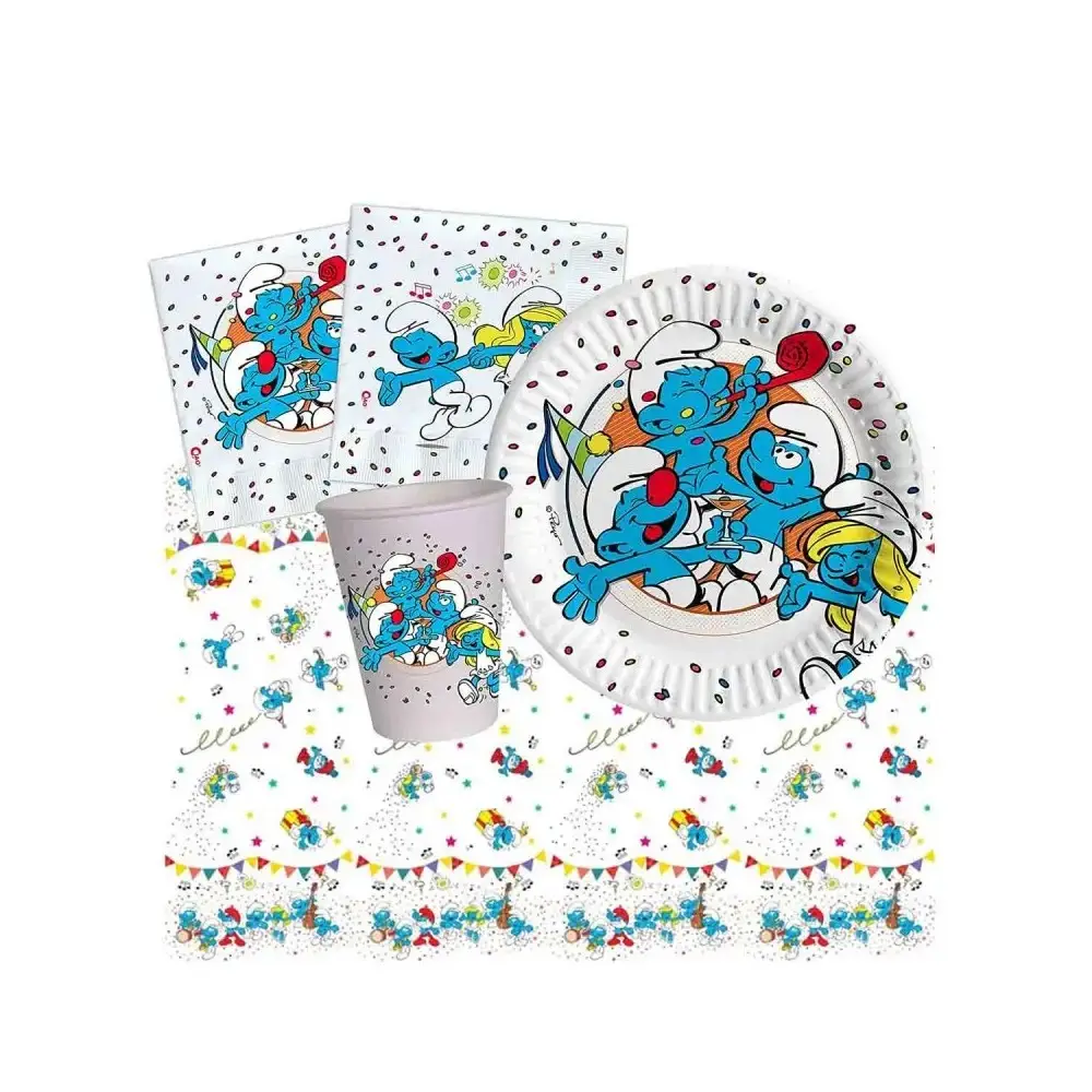 KIT N.3 - DECORAZIONI PUFFI