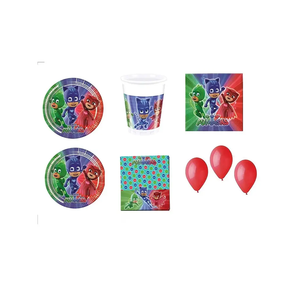PJ MASKS SUPER PIGIAMINI COORDINATO ADDOBBI FESTA - kit n°26 Cdc