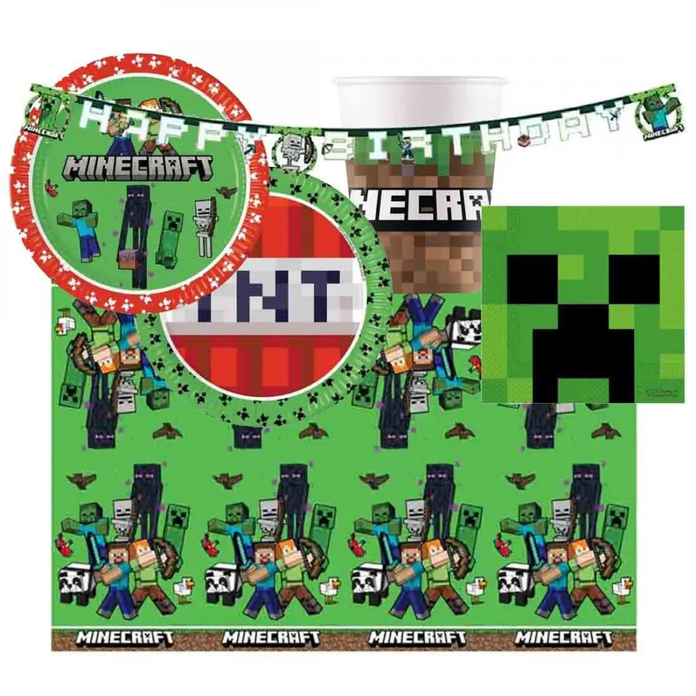 Kit 24 persone Minecraft con ghirlanda