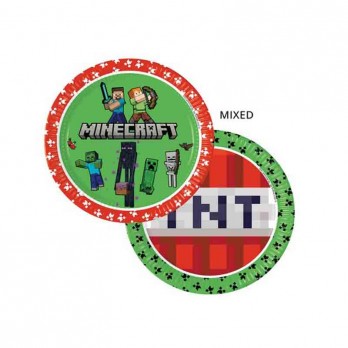 Kit n 81 Addobbi festa Minecraft con sagoma polistirolo personalizzabile