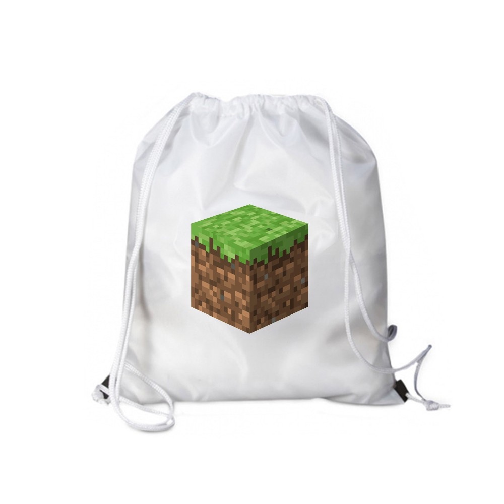 Sacca Zaino in Nylon Minecraft Personalizzabile - 5 pz